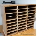 27 Slot Wood Laminate Pigeon Hole Mail Sorter 27 Slot Wood Laminate Pigeon Hole Mail Sorter